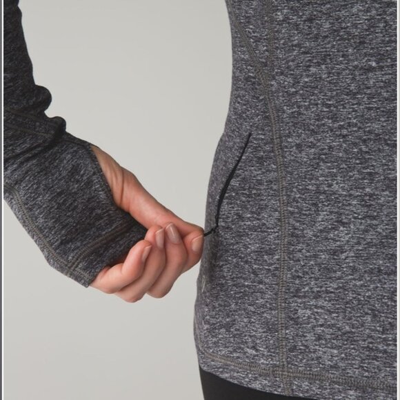 Lululemon Warm It Up Long Sleeve Training Running TopHeathered Black - Picture 13 of 14